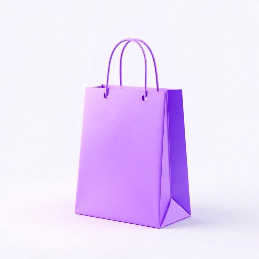 Online store shopping bag illustration